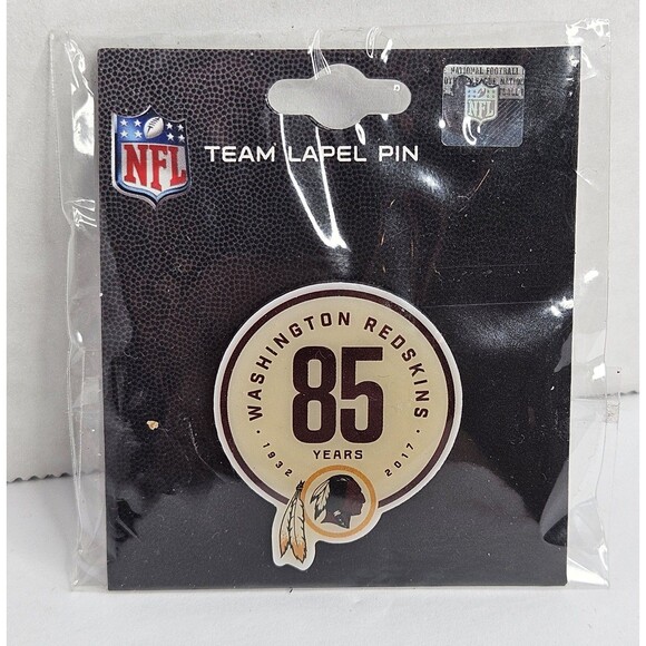 Washington Redskins Team Lapel Pin 85 Years 2016 NFL New Sealed - Picture 1 of 2
